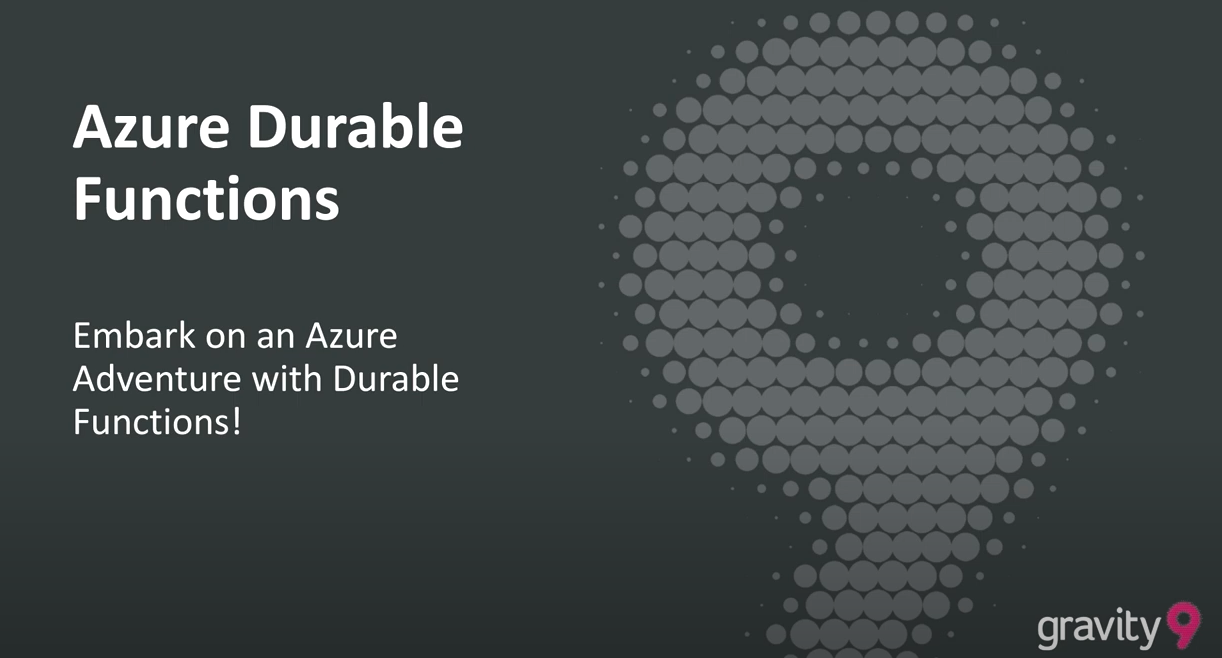 Azure Durable Functions Meetup in Krakow 